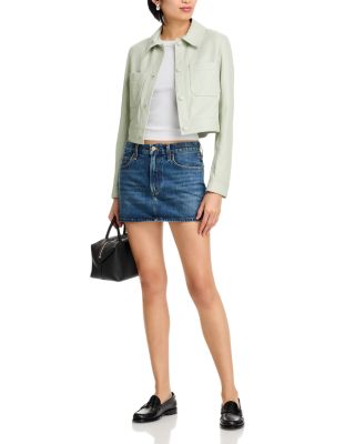 The Button Front Leather Jacket