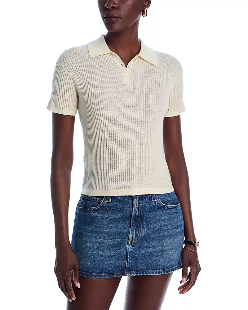 Guest in Residence Cashmere Polo Sweater