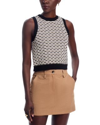 525 - Alice Wavy Striped Demi Tank Top