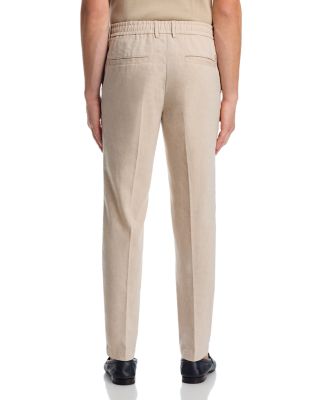 Kane Regular Tapered Fit Linen Trousers 