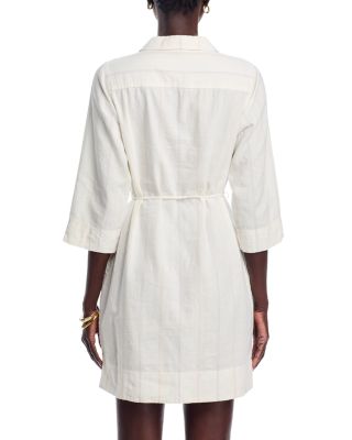 Palm View Linen Shift Dress