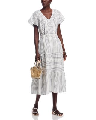 Luminous Tide Flutter Sleeve Top