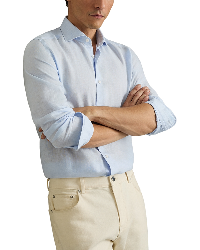 Reiss Ruban Long Sleeve Linen Shirt
