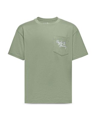 Psycho Bunny - Unisex Desert Heavyweight Relaxed Fit Pocket Tee - Little Kid, Big Kid