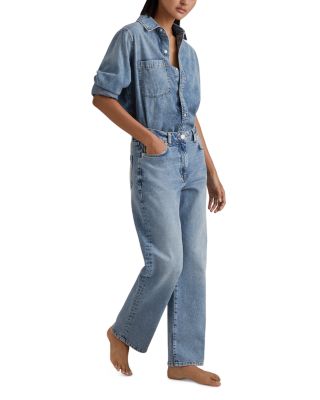 Selin Straight Jeans in Light Blue