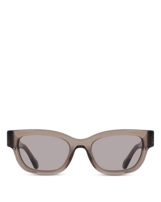 Gancini Hinge Rectangular Sunglasses, 52mm