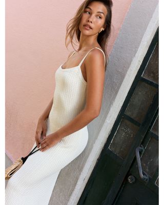 Pointelle Midi Dress