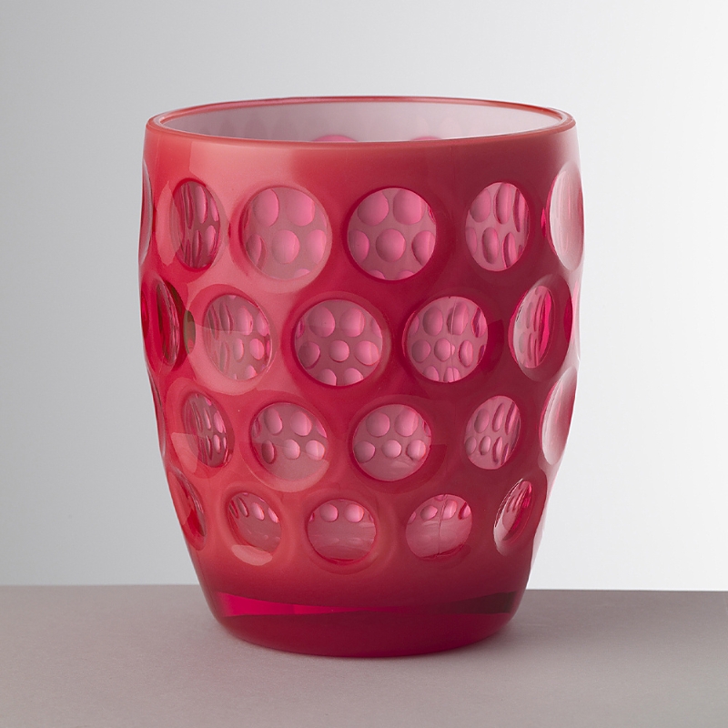 Mario Luca Giusti Acrylic Lente Tumbler Glass In Fuschia