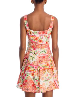 Fruit Tile Belted Mini Dress - Exclusive