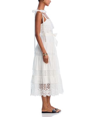 Lace Overlay Midi Dress - Exclusive