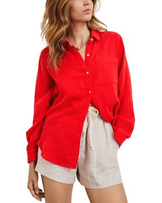 Ellis Cotton Gauze Button Down Shirt  