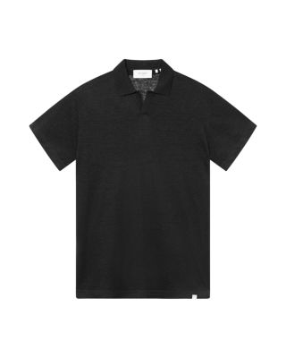 Les Deux - Emmanuel Linen Blend Knit Polo