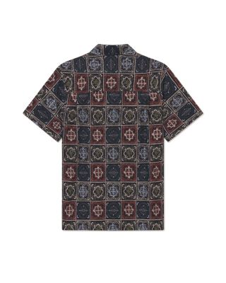 Larry Tile Print Cotton Shirt