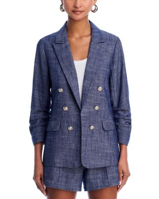 Chambray Blazer & Chambray Shorts