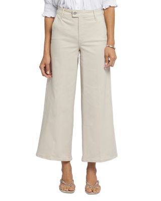NYDJ - Mona High Rise Wide Leg Trouser Ankle Jeans in Boardwalk