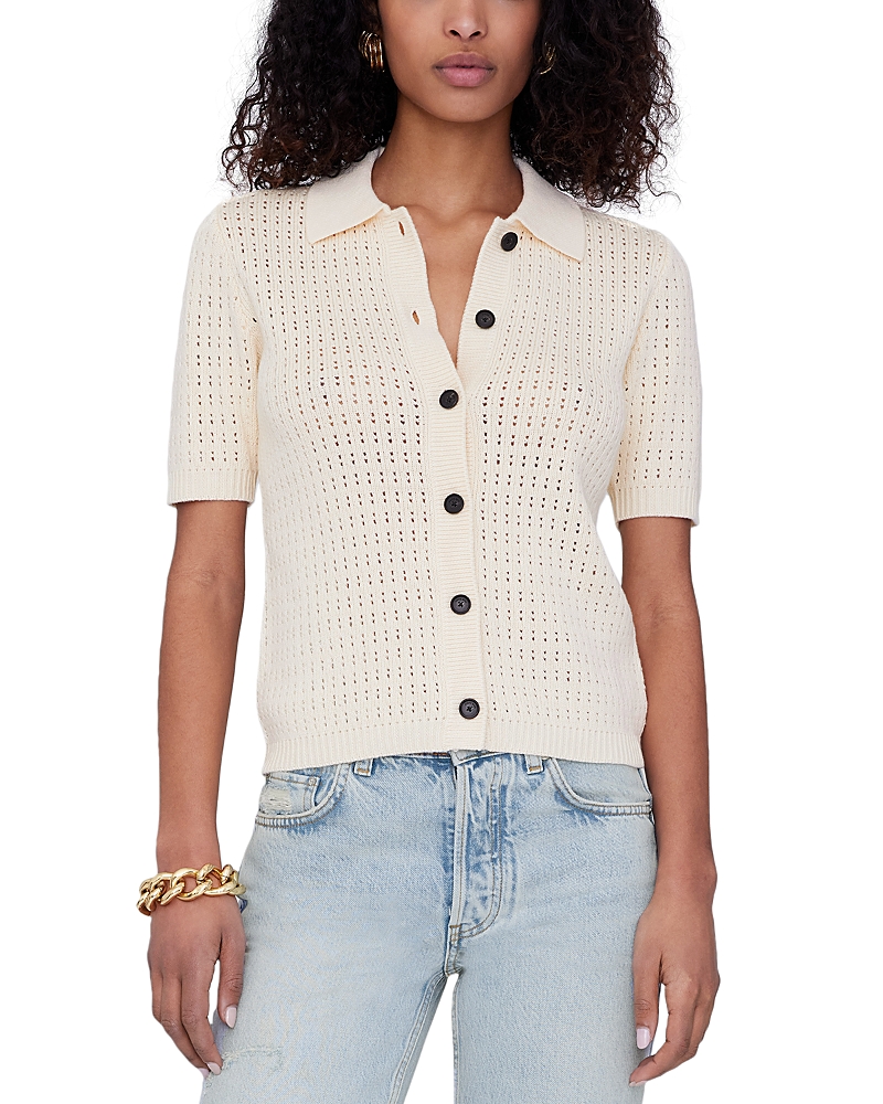 ANINE BING ALEXIS SHORT SLEEVE CARDIGAN
