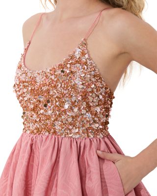 Alice+Olivia■Nessa Sequined Empire Dress■ドレス Alice and Olivia Nessa Sequined Empire Dress | Bloomingdale's