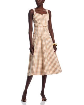 Tina Denim Gingham Dress