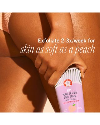 KP Bump Eraser Body Scrub with 10% AHA - Fresh Peach 8 oz.