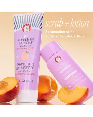 KP Bump Eraser Body Scrub with 10% AHA - Fresh Peach 8 oz.