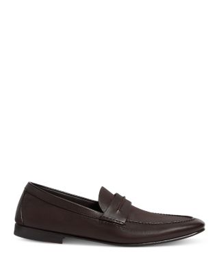 Natural Grain Leather Mocassin Loafers