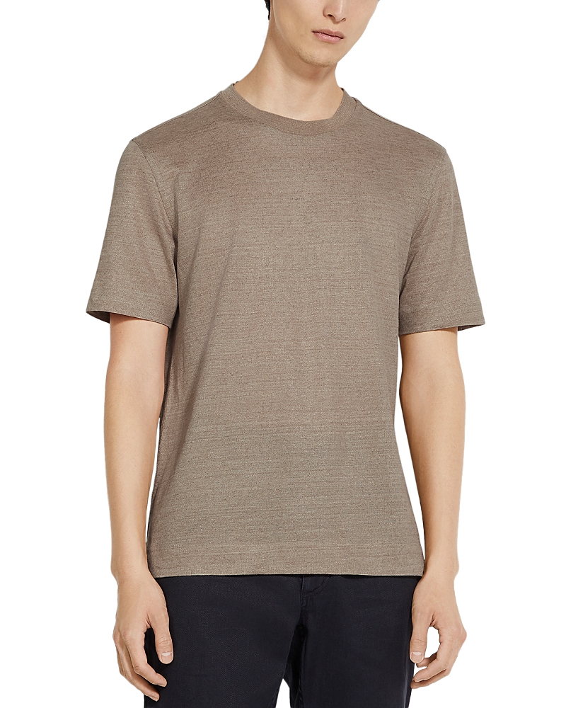ZEGNA OASI LINO REGULAR FIT LINEN TEE