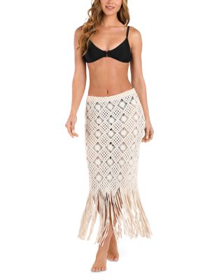 Majorie Diamond Crochet Cover Up Skirt