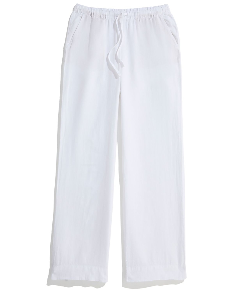 Vineyard Vines Linen Drawstring Pants In White
