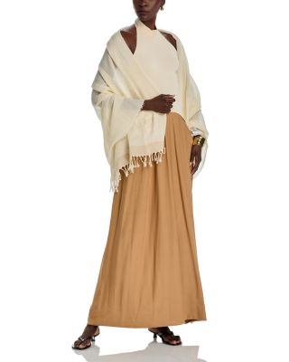 Cotton Border Stripe Scarf