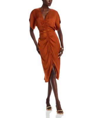 STEVE MADDEN - Aimee Ruched Midi Dress