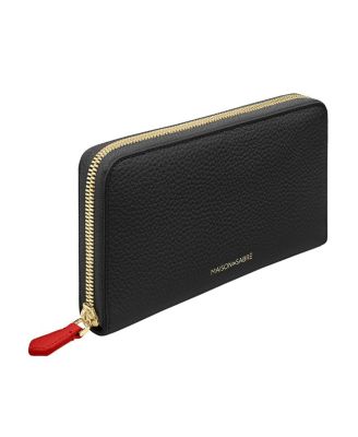 Long Leather Zip Wallet