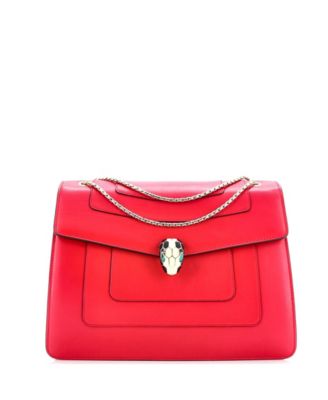 Pre-Owned Bvlgari - Medium Serpenti Forever Square Shoulder Bag Leather