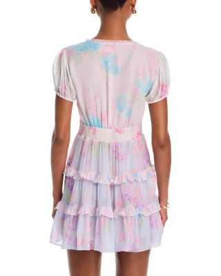 Spirea Printed Ruffle Tiered Dress