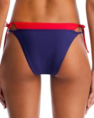 Layered Look Bikini Top & Side-Tie Bikini Bottom - Exclusive 