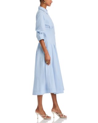 Jazz Poplin Pintuck Midi Dress