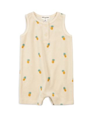 Miles The Label - Boys' Pineapple Print Terry Cloth Romper - Baby