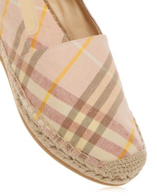 Women&#39;s Mews Check Espadrille Flats