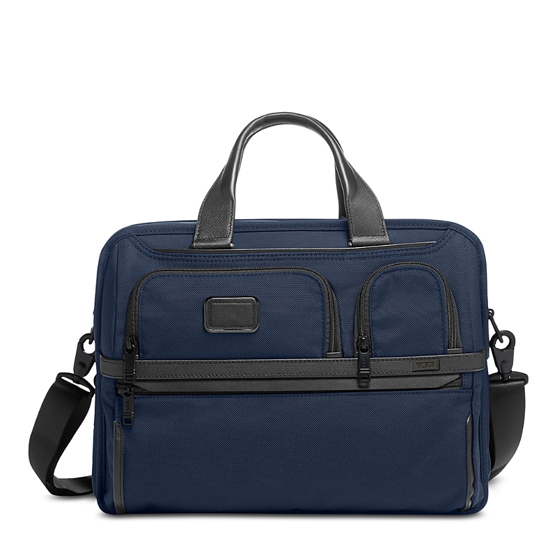 Tumi Alpha 3 Expandable Organizer Laptop Brief In Navy
