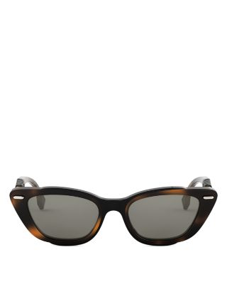 Interlace Havana Cat Eye Sunglasses, 49mm