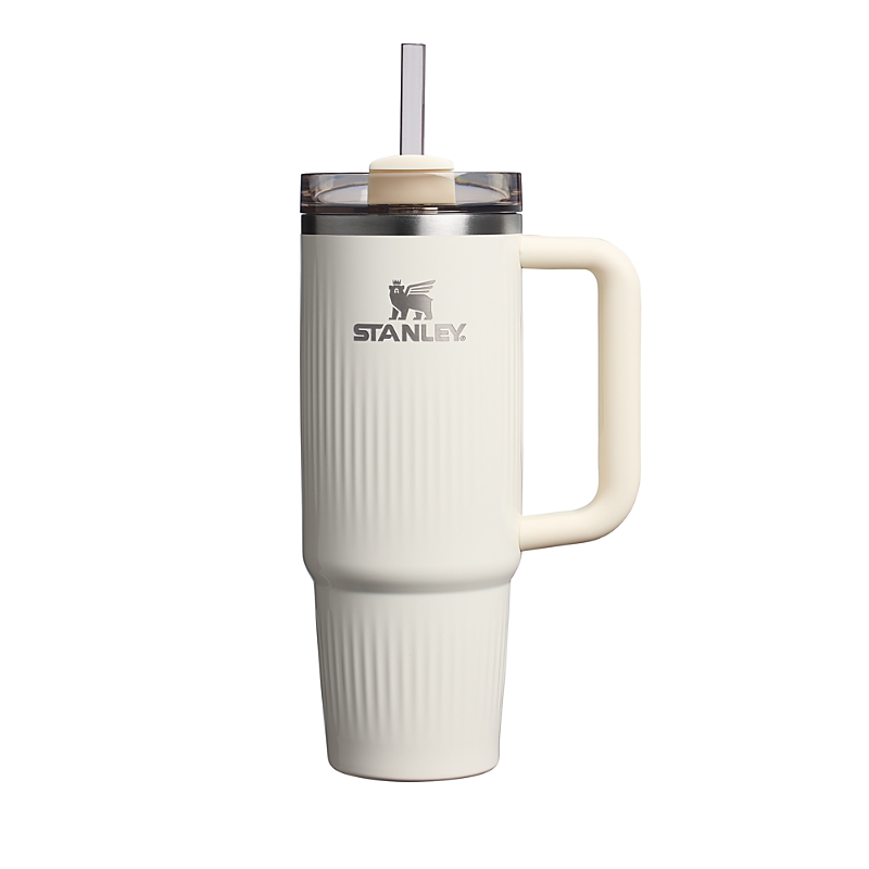 Stanley The Quencher H2.0 Fluted 30 Oz. Tumbler In Cream Gloss