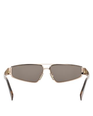 Metal Triomphe Geometric Sunglasses, 59mm