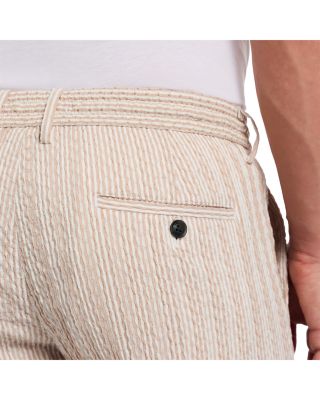 Fornillo Seersucker Relaxed Fit 8" Shorts