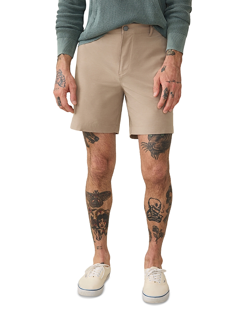 Faherty All Day 7-inch Shorts In Khaki