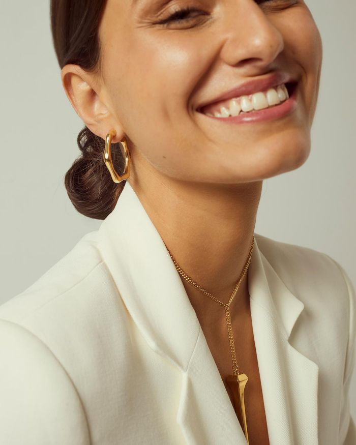 Bamboo Hoop Earrings