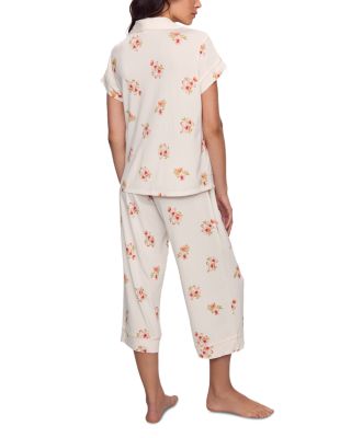 Gisele Printed Short Sleeves Cropped PJ Set