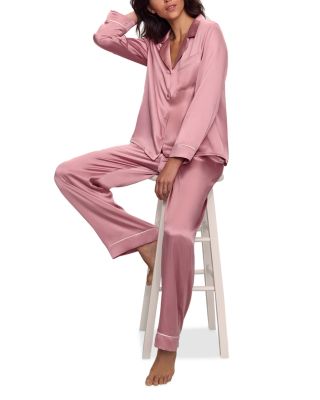 Inez Washable Silk Long Pajama Set
