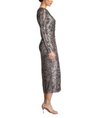 【Tadashi Shoji】Sevilla Sequin One Shoulder Midi Dress Sevilla Sequin One Shoulder Midi Dress | Tadashi Shoji