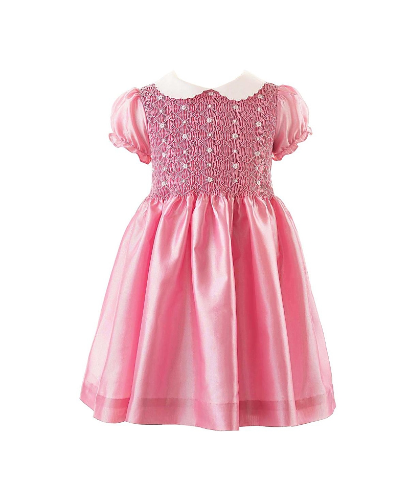 Rachel Riley Girls' Taffeta Smocked Dress - Little Kid, Big Kid