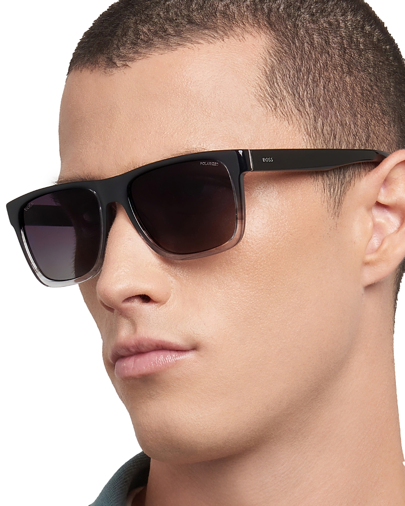Hugo Boss Rectangle Sunglasses, 57mm