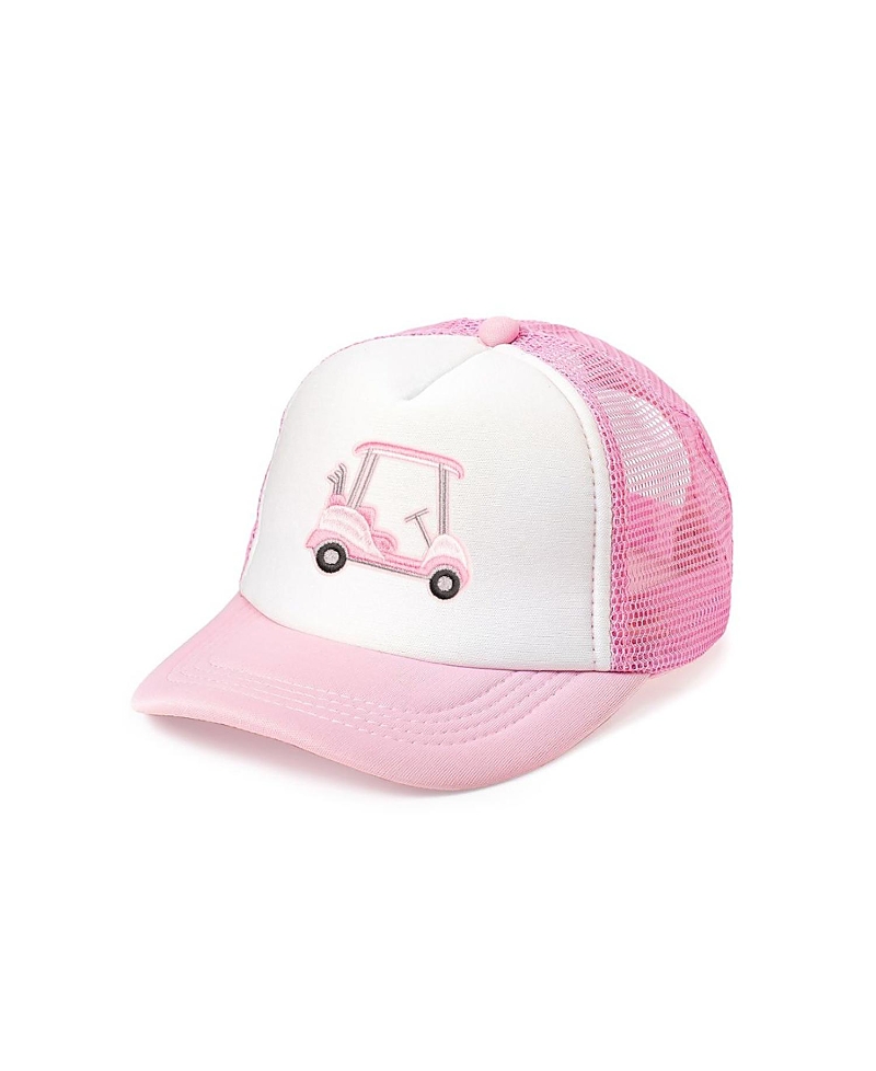 Sweet Wink Golf Cart Patch Trucker Hat In Pink